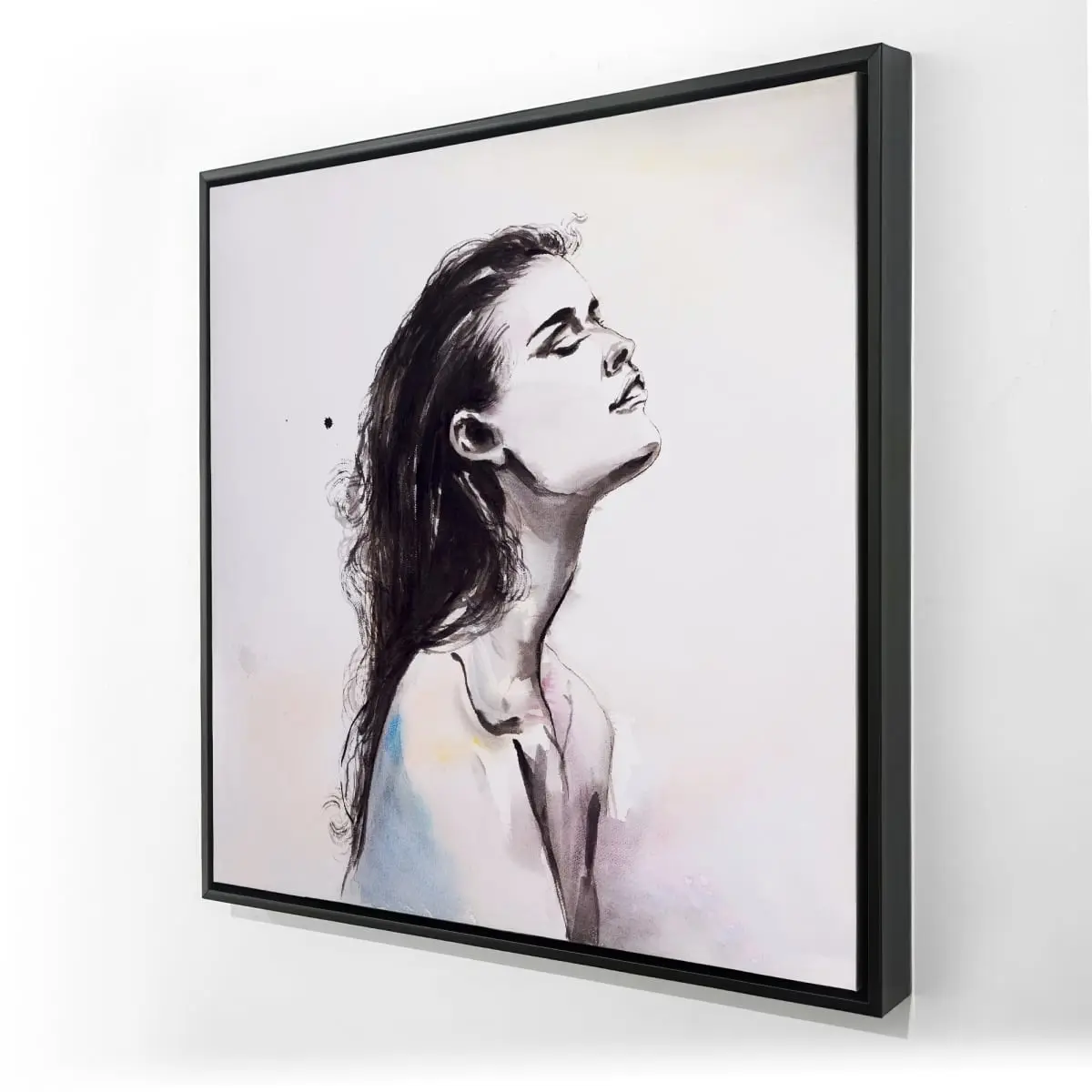 360 stand 24x24 in. Framed Artwork - Artistic Bare Skin Romanticism Figurative Wall Decor, Home Supplies Room Decoration, Ideal Gift, Print, Photo, Framed Wall Arts