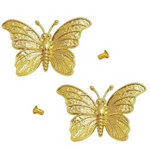 Butterfly Shape Cabinet Door Handles, Single Hole Kitchen Drawer Pulls, Suitable for Vanity, Bedroom, Home Doors, Hardware Decor