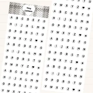 Handmade Little beads Alphabet Letter Sticker