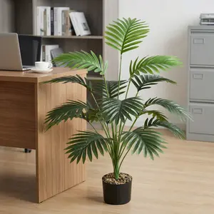 Artificial Palm Tree Set (1 Set), Fake Plant for Home Decor, Realistic Plant for Home Office Decor, Home Decor Supplies, Artificial Faux Plants