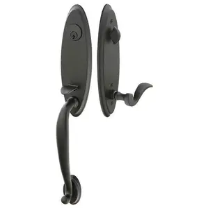Emtek 4421BN Double Cyl , Marietta Tub Entry , Bern Knob