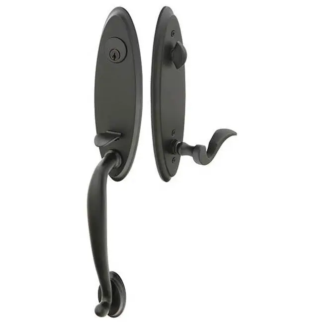 Emtek 4411SFRH Single Cyl , Marietta Tub Entry , Santa Fe Lever , RH