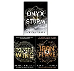 The Empyrean Series, 3 Books Collection Set, Fourth Wing, Iron Flame, Onyx Storm, by Rebecca Yarros