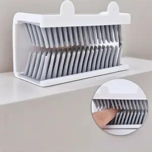 CUGBO Reusable Shower Hair Catcher, Easy-to-Install Hair Trap for Shower Wall, Prevents Clogs in Bathroom Drains