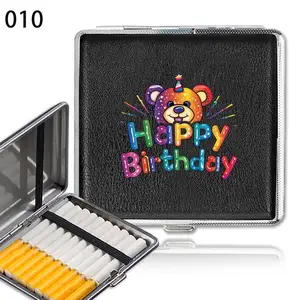 Happy Birthday Themed Cigarette Storage Box, Portable Cigar Protector Cover, Cigarette Pocket Holder, Waterproof Container, Ideal Gift for Business People