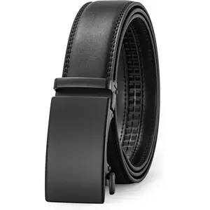 Men's Belt, Ratchet Dress Casual Belt with Adjustable Automatic Buckle Trim to Fit