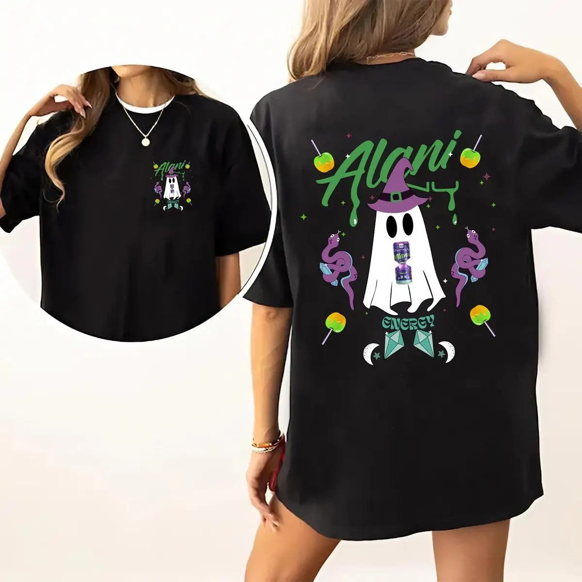 Alani Nu Witch Brew Halloween T Shirt Sweatshirt Hoodie, Cute Ghost Energy Drink Shirt, Trendy Halloween Shirt, Unisex Graphic For Men And Women, Gifts For Halloween, Unisex Sweater Pullover Tee