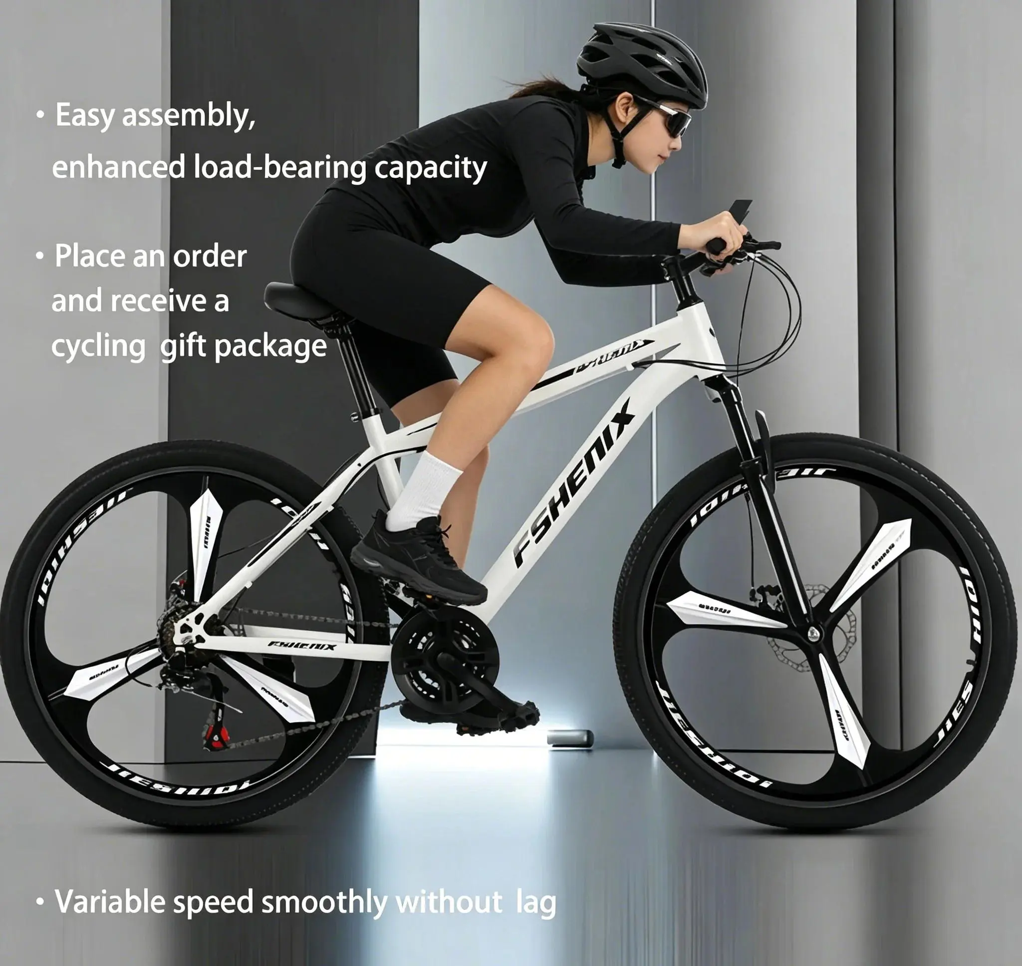 24/26 Inch Mountain Bike for Teens & Adults, 21 Speed Front Suspension Mechanical Disc Brake Student Commuter Bicycle, Wholesale