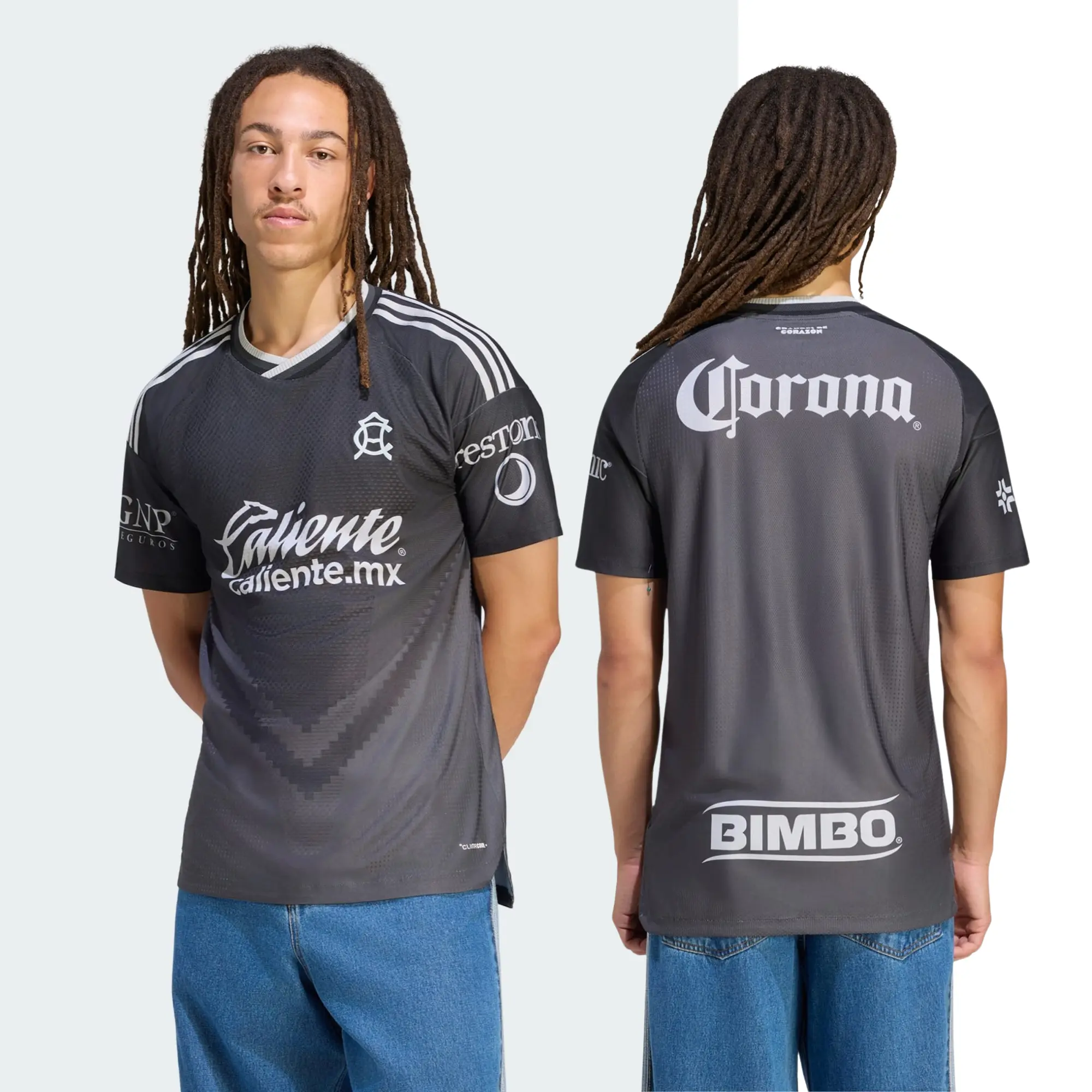 Club América 2026/27 Away Soccer Jersey | Black & Grey Short Sleeve Football Shirt | Liga MX Match Day Fanwear | Men’s Retro Sports Top