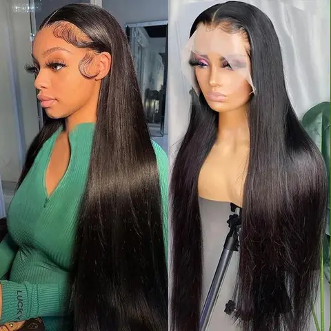 [Wig Clearance Sale] Straight/Body Wave 13x4/13x6 Lace Front Wig 200% Density Transparent Lace Human Hair Wigs 100% Huamn Hair Wigs Pre Plucked, Smooth, Natural Straight