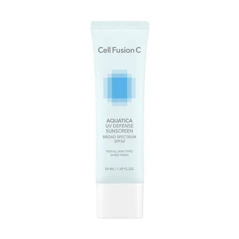 Cell Fusion C Aquatica UV Defense Sunscreen SPF 50 | Korean Sunscreen with PDRN, No White Cast, Lightweight Hydrating Formula