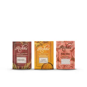 Reshma Beauty Jetsetter's Soap Trio: Travel-Sized Bar Soap- Rose, Rosemary & Turmeric- Skincare & Body Care