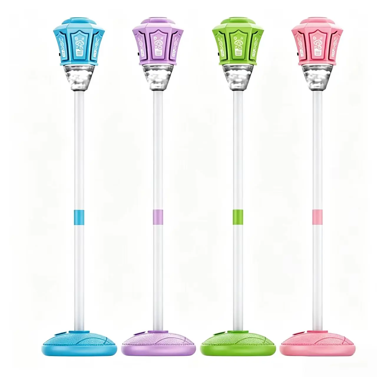 180kids Bubble Maker Toy, Music and Light Bubble Gun, Adjustable Height, Lithium Battery, 100ML Bubble Solution, Perfect for Outdoor Fun, Vertical Bubble Maker, Standing Bubble Machine