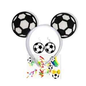 U.S.-Canada-Mexico World Cup Football Decorative Supplies Set Fans Cheer Photo Props Football Headband Headband