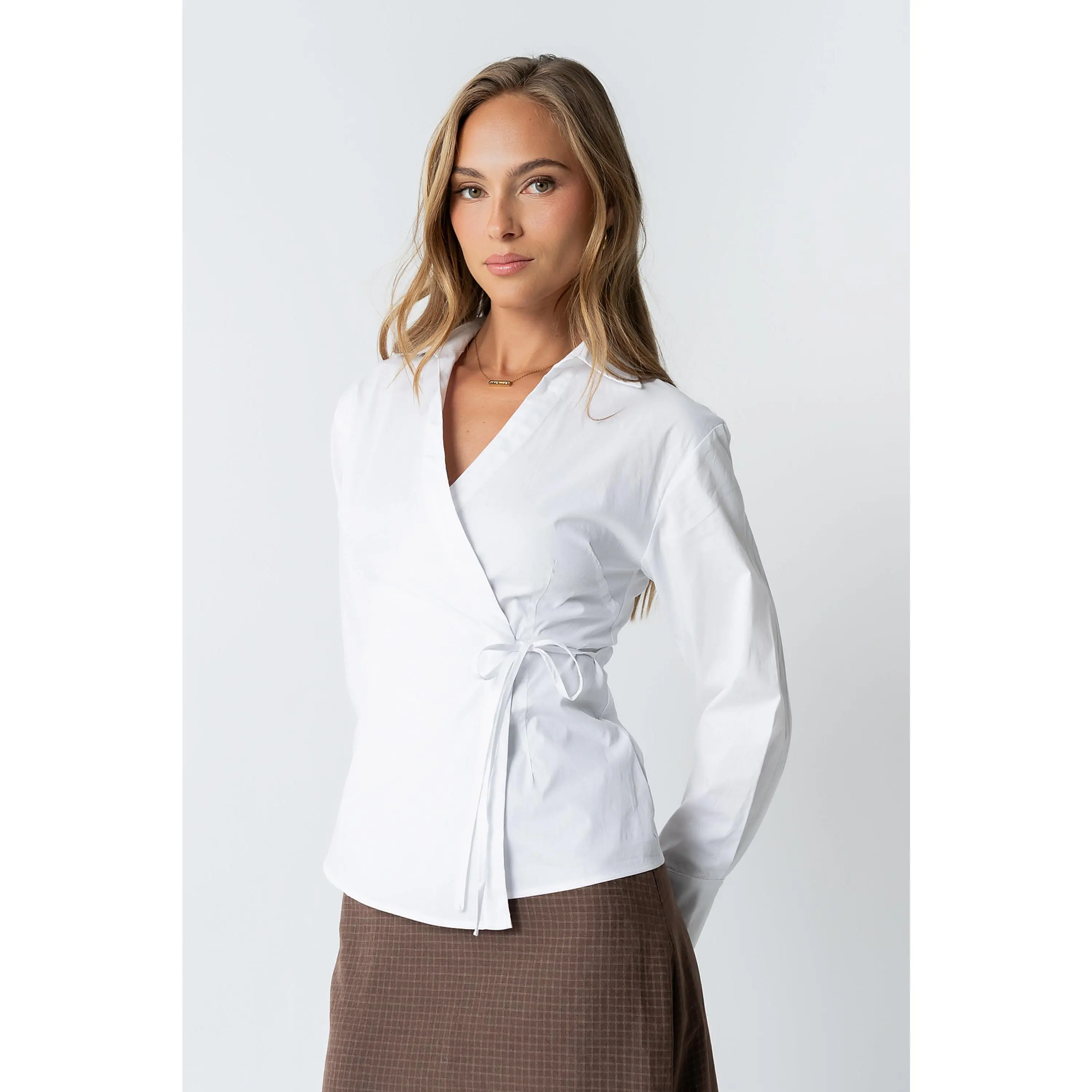 Kimmy Wrap Blouse