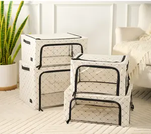 Periea Premium S/4 Collapsible Storage Boxes with 3-Way Entry