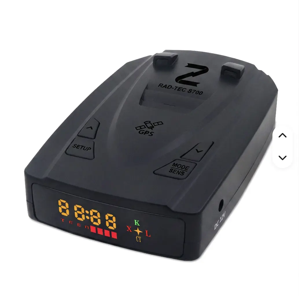 ZENTRO Full-Band Car GPS Radar Detector - Long-Range Laser & Radar Shield with Bluetooth, 360 Degree Detection, WiFi App Control, and Red Light Camera Alerts - Extreme Sensitivity Anti-Police Scanner