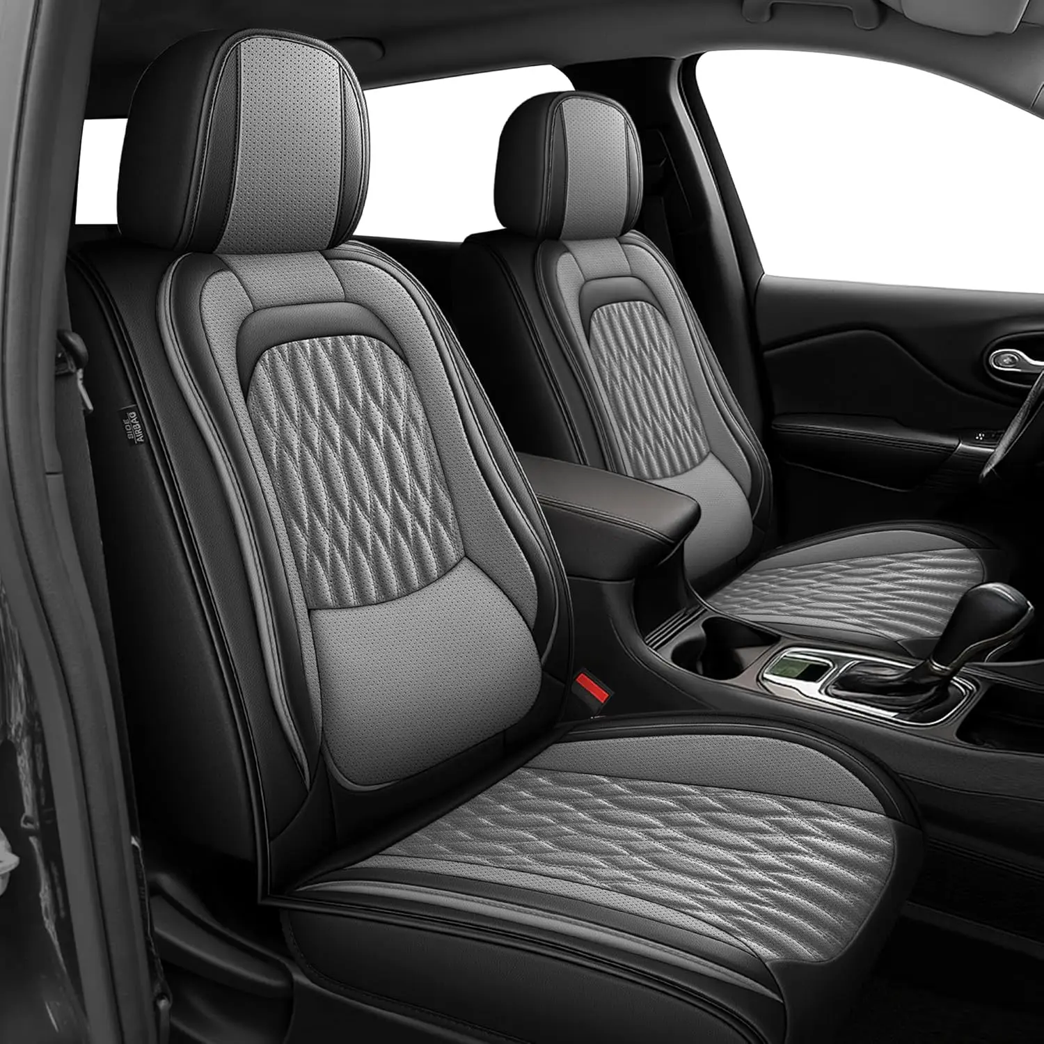 Universal Car Seat Covers Full Set - 2/5 Seats, Waterproof PU Leather Material Auto Protectors, Fit for Nissan, Honda Civic CR-V HR-V, Kia Sorento, Toyota Corolla 4Runner Camry, Hyundai, Mazda Car Interior Accessories, Airbag Safe fathersdaygift, Car-Comp