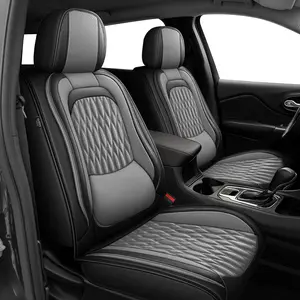 Car Seat Covers For 2/5 Seats, Full Set Universal SeatCoversfor Cars, Waterproof PU Leather Auto Seat ProtectorsCarinteriors Fit For Nissan /Honda /Civic /CRV /Hrv /Kia/Sorento/Toyota /Corolla /4Runner /Camry /Hyundai /Mazda, Car Seat Cover Full Set, Seat