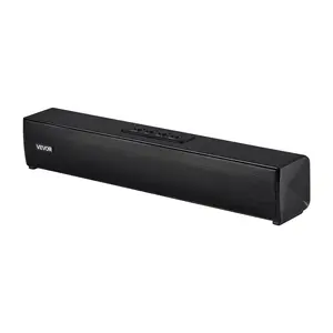 VEVOR Sound Bar for Smart TV, 2.0 Channel, 17-Inch Compact Soundbar TV Speakers for Projector, Bluetooth AUX Connection, Remote Control, Easy Setup, 80W Surround Sound System for PC Home Theater Audio