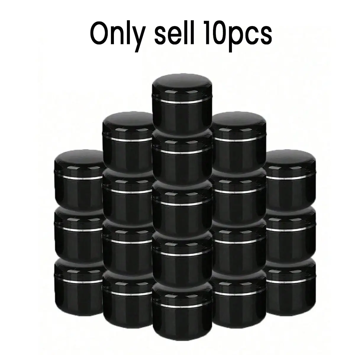 10 Pcs 30g/100g Cream Jars, Reusable Plastic Sample Bottles, Cosmetics Box, Ideal for Travel, Makeup Storage, Skincare Products