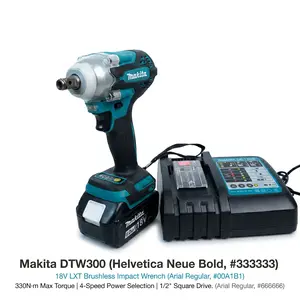 Makita 18V Brushless Impact Wrench - High Torque Professional Hand Tool, Brushless Impact Drill for Auto Repair & Automotive Maintenance