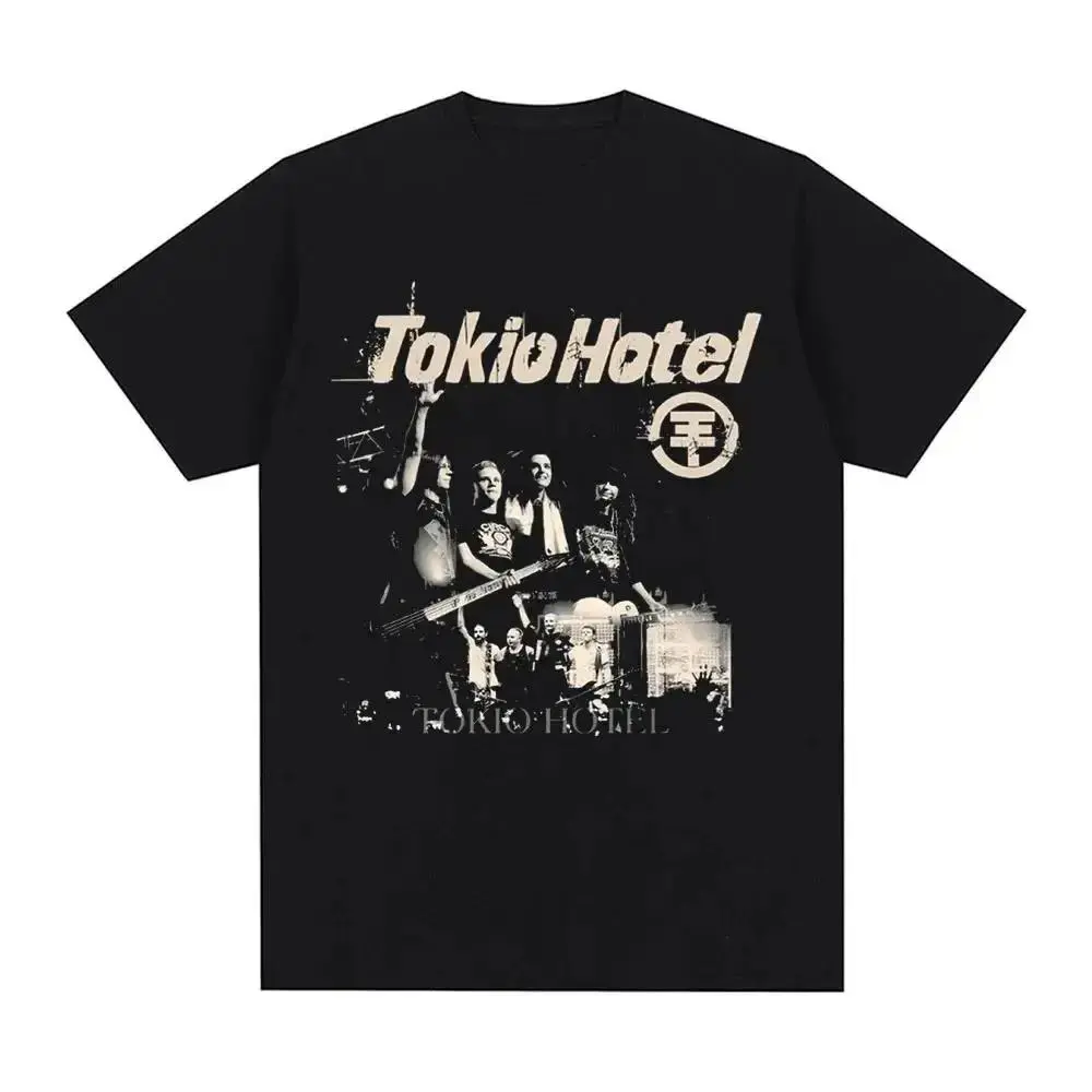 Tokio Hotel Kaulitz Rock Band T-Shirt Cotton Trendy Short Sleeve Tee Men Women Hip Hop Streetwear Top