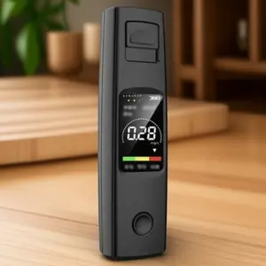 Professional Breathalyzer: 0.00-0.40% BAC Range, Fast & Accurate Police-Grade Alcohol Tester, Durable with LCD Backlight. Ideal for Drivers, Transport, Hospitality & Home Use. Stay Safe & Compliant.