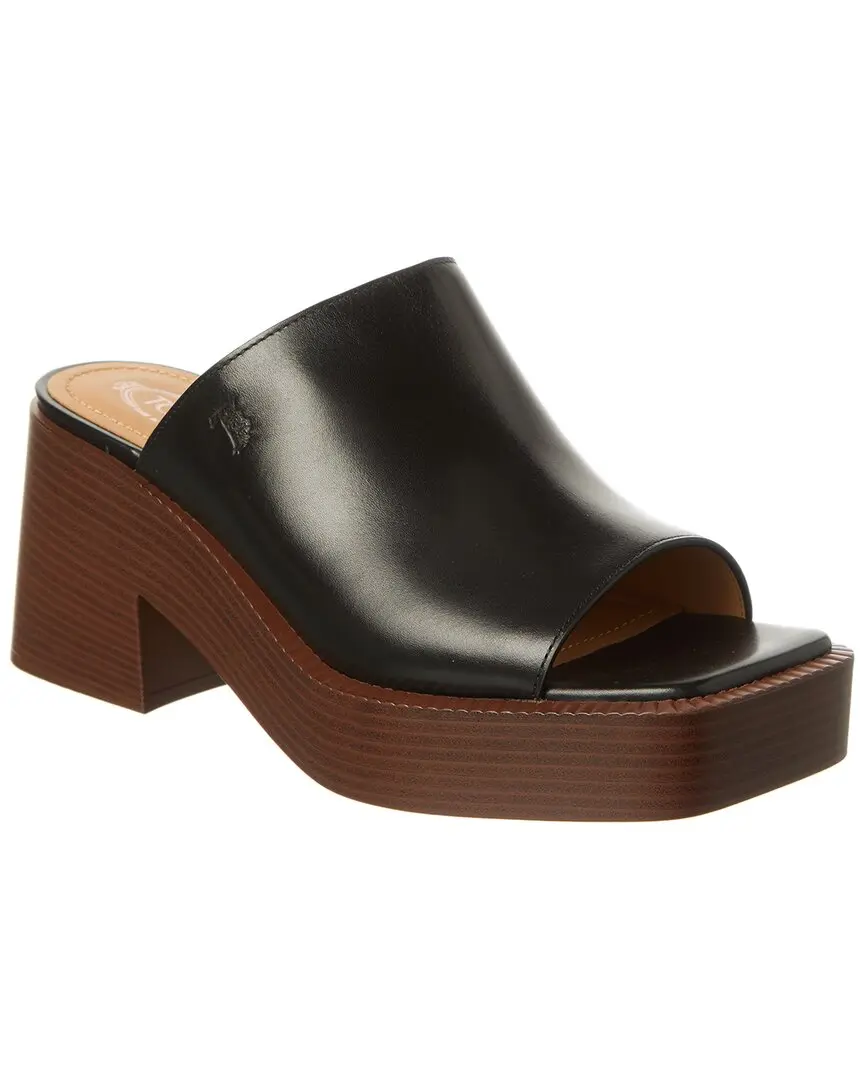 TODs Gomma Leather Platform Sandal