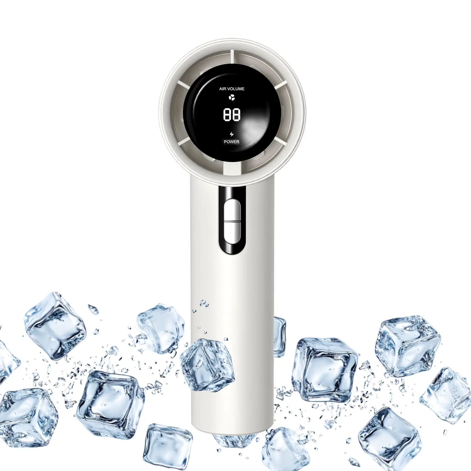 Silent Portable Fan, 12 Hours Battery Life, 1-100 LED Digital Fan Holiday, Usb Rechargeable, Fans Suitable For Outdoor Sports, Camping, Hiking, Fishin