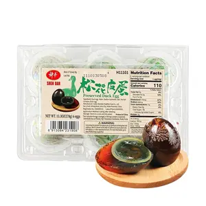 SHENDAN Preserved Century Egg 378g - Authentic Chinese Pidan for Salads & Cooking