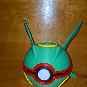 Rayquaza Themed Pokeball 3D Print