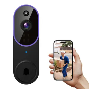 1080P Wireless Doorbell Camera, Smart WiFi Video Doorbell With Chime Included, AI Human Detection, Two-Way Audio, Night Vision, Cloud Storage, Instant Alert, 2.4Ghz WiFi, Outdoor Security Camera, Rechargeable Battery Powered