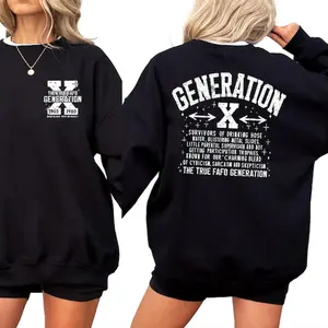 [Tiktok Shipping] True FAFO Generation X Sweatshirt: Retro Sarcastic Gen X Gift