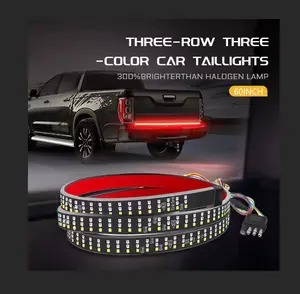 60 Inch LED Tailgate Light Bar, Full-Function Light Strip with 432 LEDs, Red Brake Running Light Amber Turn Signal White Reverse Light for Truck Pickup SUV RV Van
