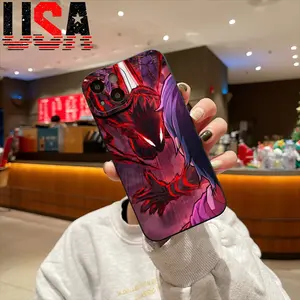 Red Spider Hero Dynamic Design Case for iPhone 11/12/13/14/15/16 Pro Max Plus TPU Anti-Shock Lightweight Protection Black