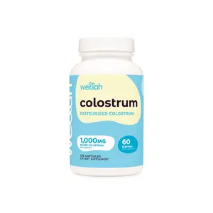 Wellah Colostrum Capsules | Gut Health Supplement | 3G Of Pasteurized Colostrum Per Serving | 30 Servings