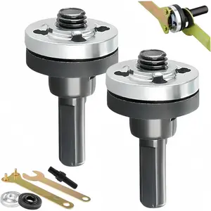 Three-piece angle grinder adapter set, suitable for manual and electric dual-purpose conversion, multi-function tool adapter, 10mm metal connecting rod group - connection adapter, tool accessories, Angle Grinding Tools
