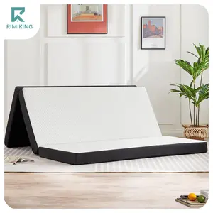 [FathersDayGift] RIMIKING 3/4-Inch Trifold Memory Foam Mattress, Portable Folding Mattress for Guest, Camping & Yoga, Premium Comfort & Support