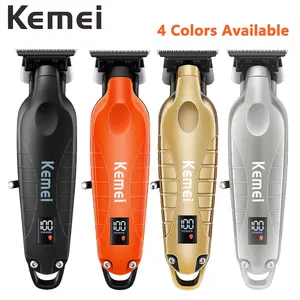 Kemei 2293 Cordless Professional Hair and Beard Trimmer Zero Gap T Blade for Barber Shop and Home Use