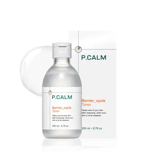 [P.CALM Official] Barrier Cycle Toner – Azulene & Centella Asiatica for Deep Hydration & Skin Barrier Strengthening, Korean Vegan Facial Toner for Sensitive Skin (200ml / 6.76 fl.oz)