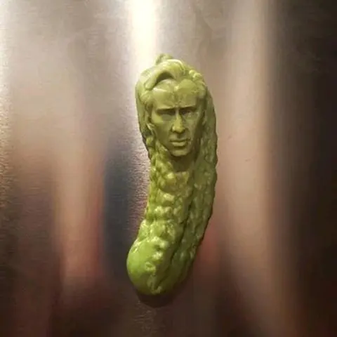 Picolas Cage Fridge Magnet, 3D Nicolas Cage Funny