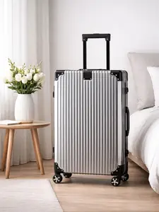 Aluminum Magnesium Alloy Luggage Premium Metal  Suitcase TSA Lock Hard-shell Travel  (20/26/29 inches)Business trip/leisure travel gifts