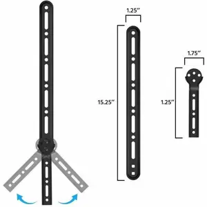 Monoprice Mounting Bracket for Soundbar, Display, TV, Wall Mount, Speaker