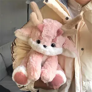 35cm Creative Cartoon Pink Dragon Doll Soft Stuffed Animals Plushie Couple Plush Toy Doll Doll for Girls and Boys Birthday Gifts #GGK