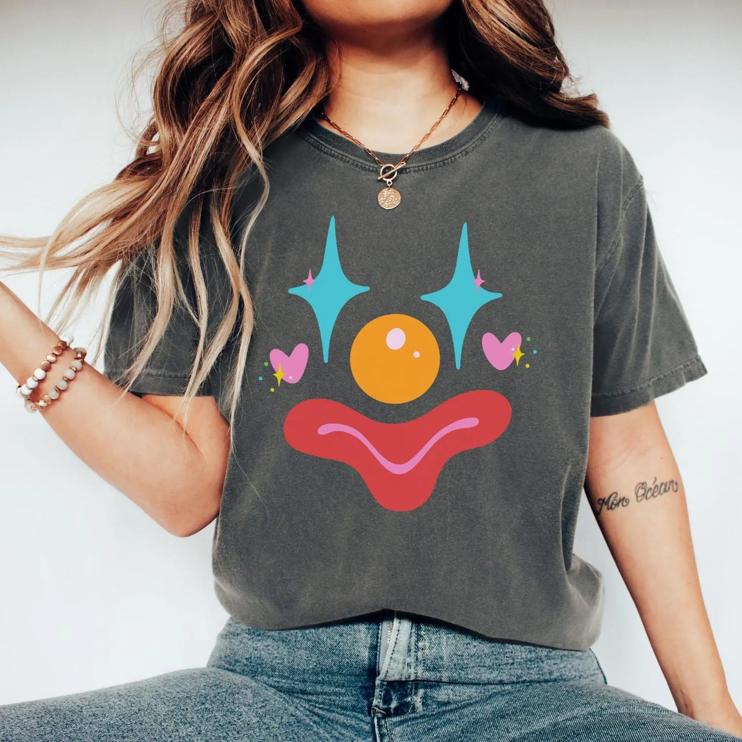 Funny Clown Shirt, Clowncore Shirt, Clown Tee, Clown T-shirt, Clothing, Lover Shirt 6OU