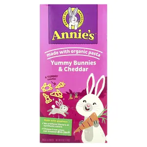 Annie's Homegrown Yummy Bunnies & Cheddar, Pasta & Cheese, 6 oz (170 g)