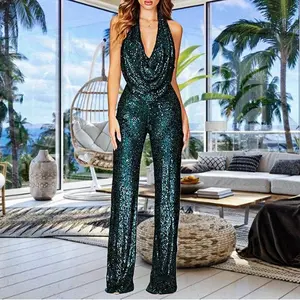 New Sequined Sleeveless Jumpsuit | Evening, Party | Jumpsuit | Trendy, Sexy, Perfect for Parties and Special Events