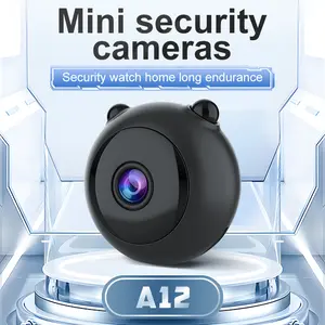 A12 Smart Home Security Camera Wireless WiFi HD Night Vision Wide Angle Remote Phone Monitor Camera Without Memory Card