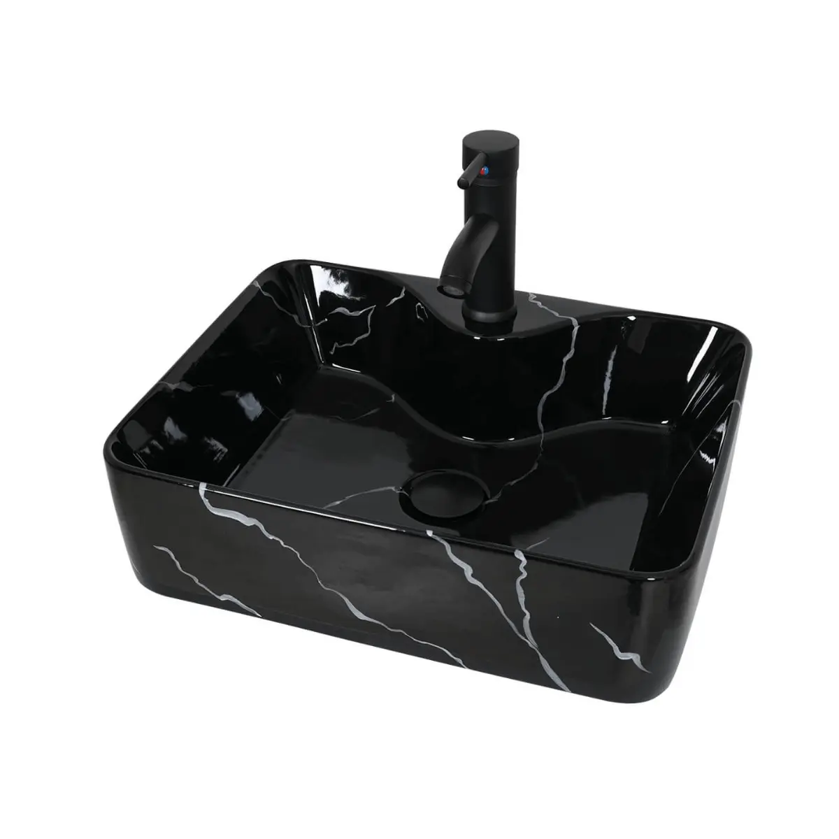Rectangular Ceramic Vessel Sink BA037 Rectangular Ceramic Vessel Sink BA037